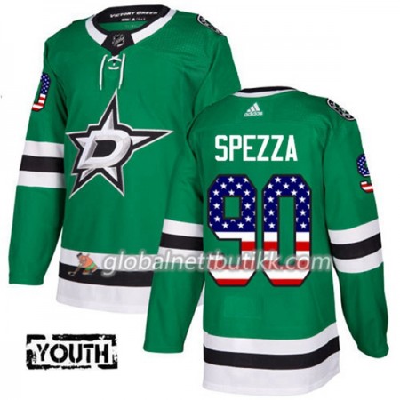 Dallas Stars Hockeydrakt Jason Spezza 90 2017-2018 USA Flag Fashion Grønn Adidas Authentic - Barn